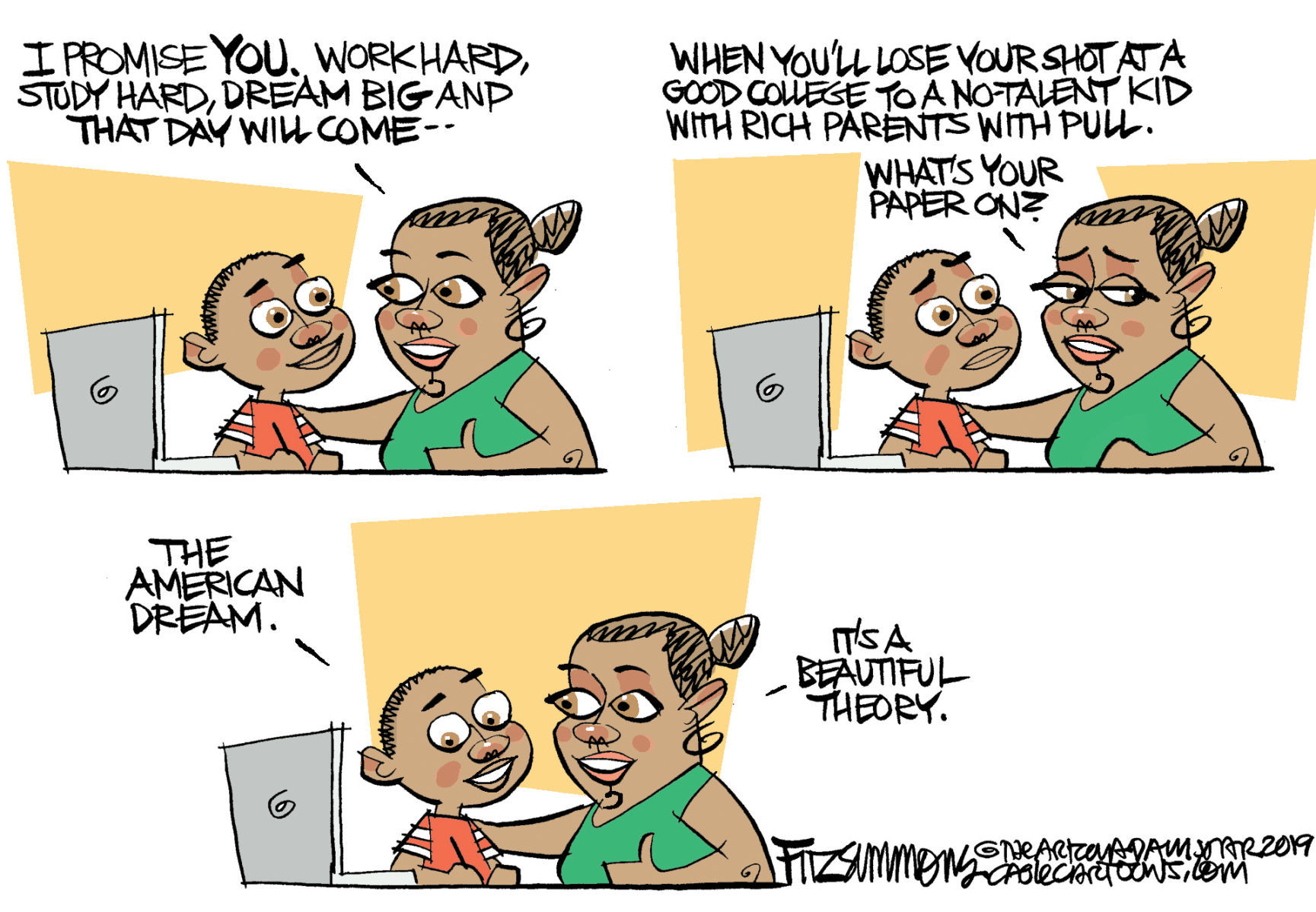 Daily Fitz Cartoon: College scandal